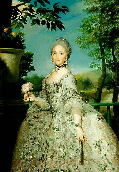 Anton Raphael Mengs the later Queen Maria Luisa of Spain Sweden oil painting art